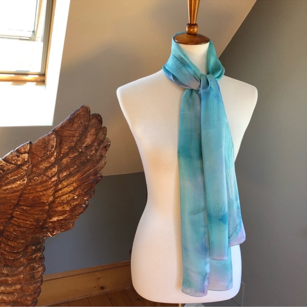 Authentic Vintage Annalisa  silk scarf - Picture 6 of 12